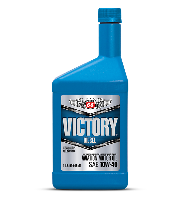 948mL Jug of Phillips 66 Victory Diesel Aviation Motor Oil SAE 10W-40