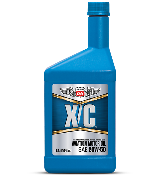 948mL Jug of Phillips 66 X/C Aviation Motor Oil SAE 20W-50